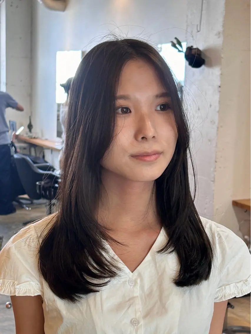 ロング カラー カット ヘアカラー ナチュラル大人っぽい スタイル MAORIのヘアスタイル