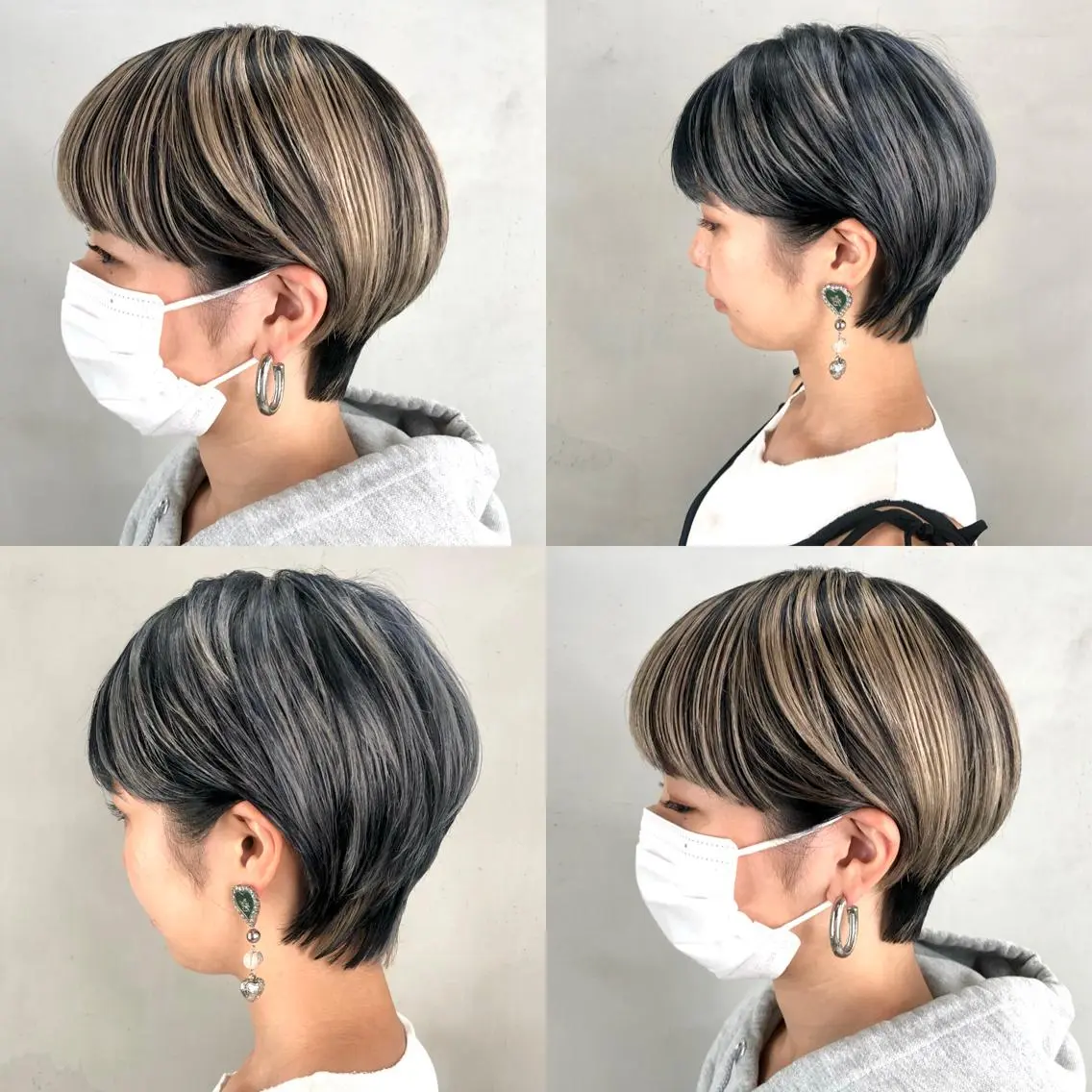 ショート カラーモデル募集中 美容室ハピスのヘアスタイル
