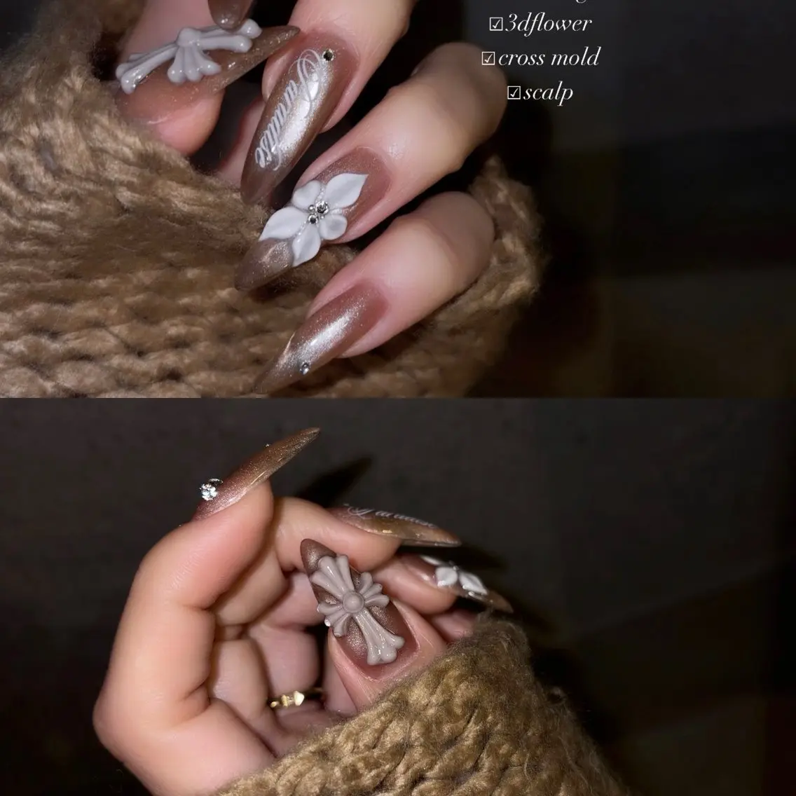 ネイル マグネットネイル スカルプネイル ハンドネイル CReA nailのネイルデザイン