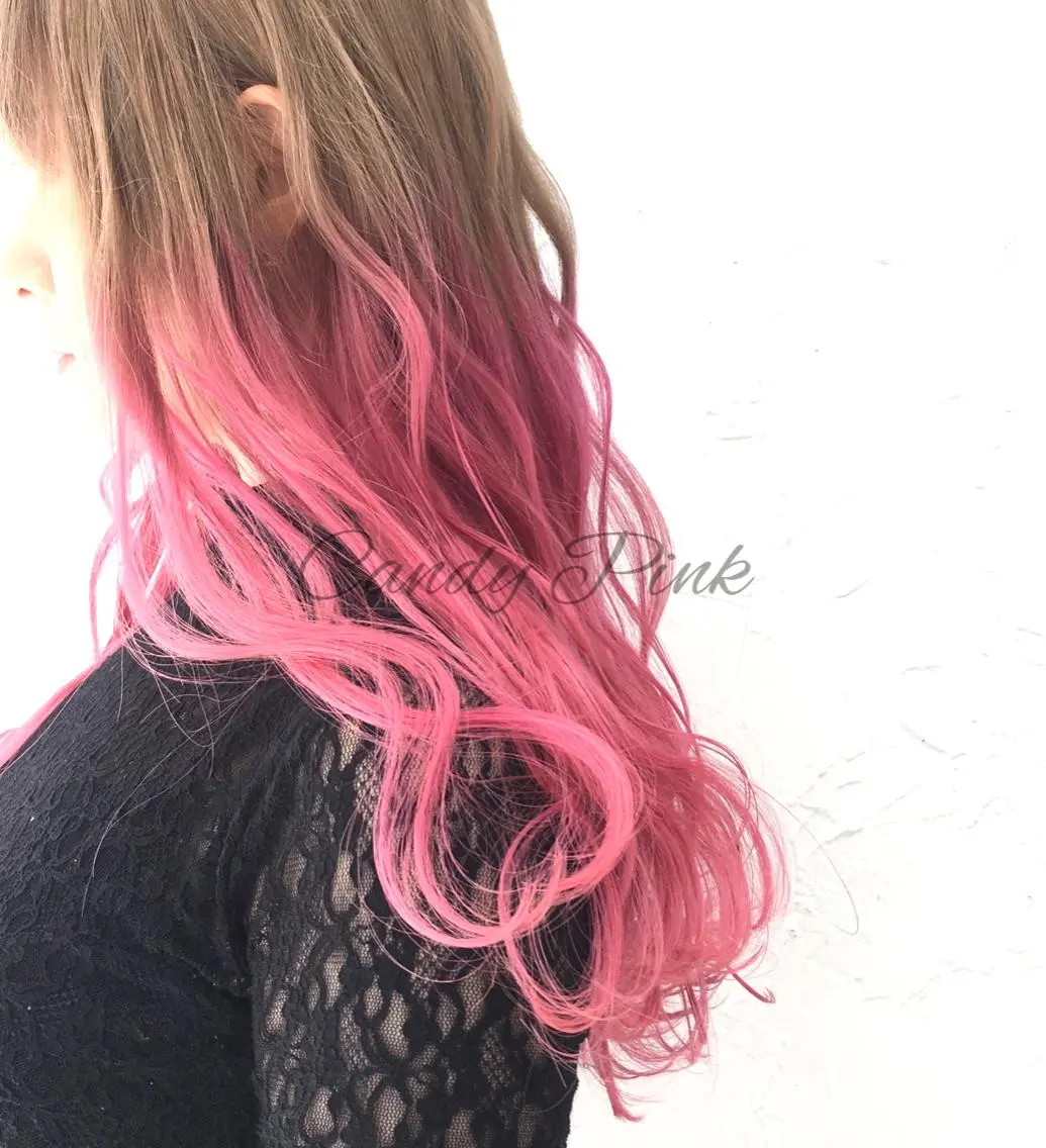 ロング カラー ダブルカラー グラデーションカラー 脱！黒髪 ダブルカラー【上野】のヘアスタイル