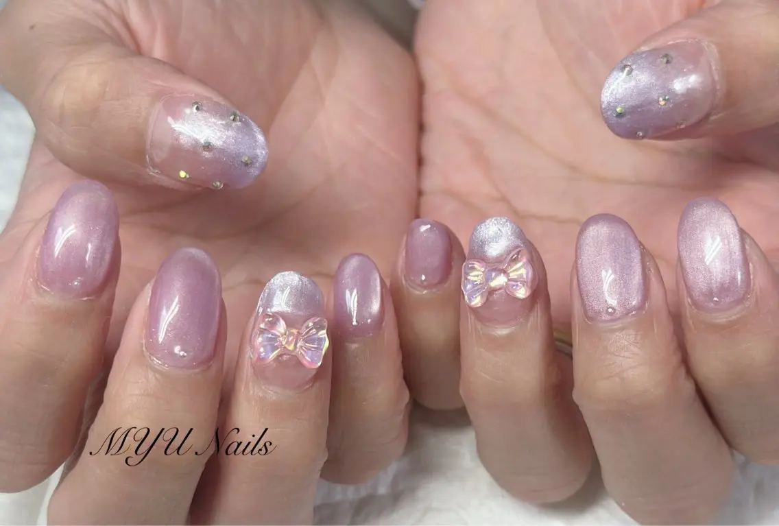 ネイル ジェルネイル グラデーション 持ち込み ニュアンスネイル ワンカラーネイル ハンドネイル ニュアンスネイル🌈 MYU Nailsのネイルデザイン