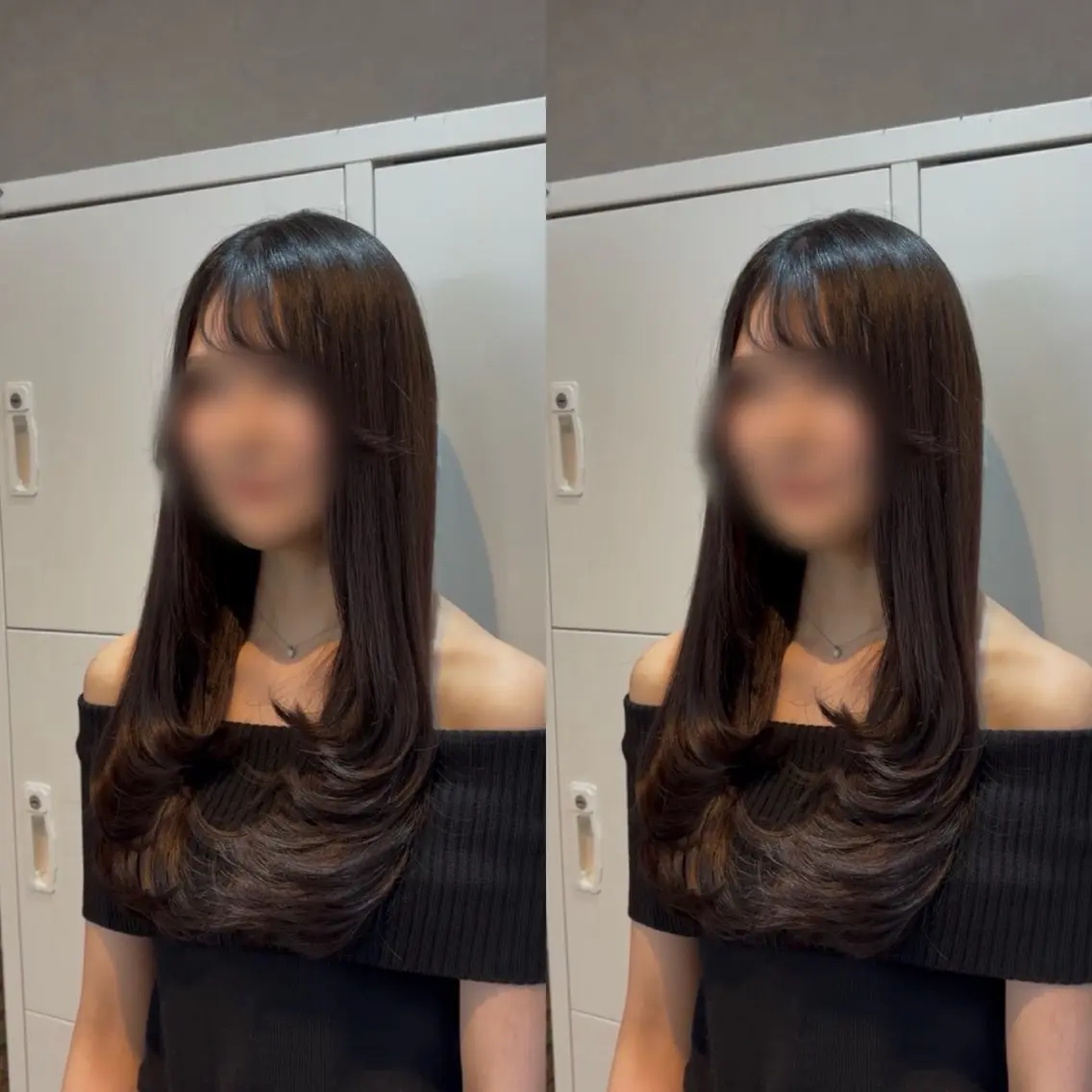 ロング カラー レイヤーカット 小顔カット カット ヘアカラー トリートメント モデル様募集中🍒 りおのヘアスタイル