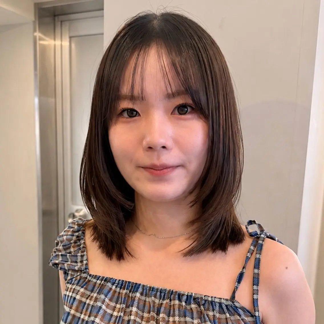 ミディアム 顔周りレイヤー꙳⋆ ミディアム⌇SAKIのヘアスタイル