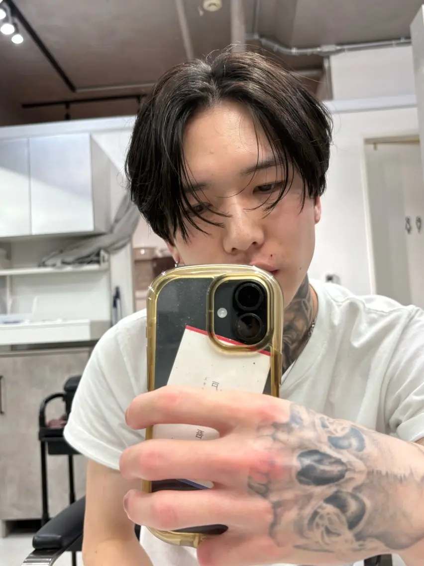 パーマ ヘアアレンジ メンズ 縮毛矯正 カット 縮毛矯正 (メンズ特化)AKI /古本晃大のヘアスタイル