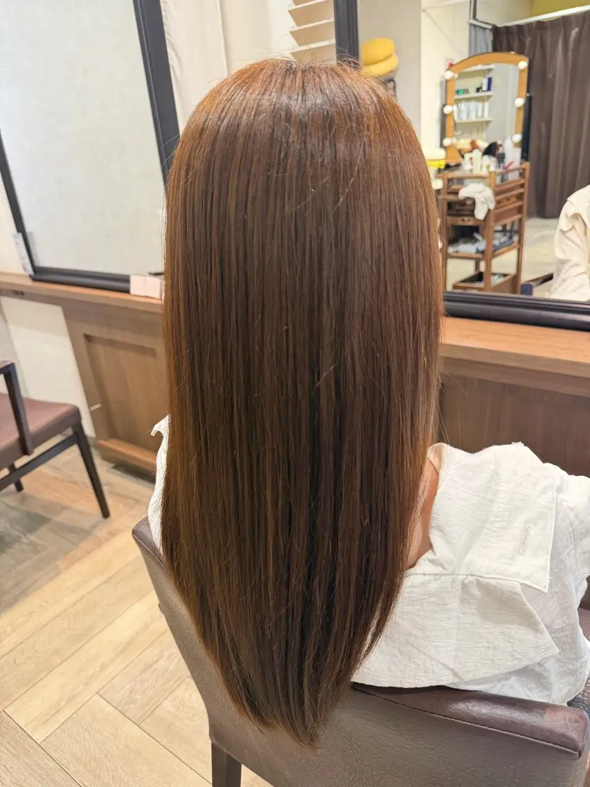 ロング トリートメント 金森 夢愛菜のヘアスタイル