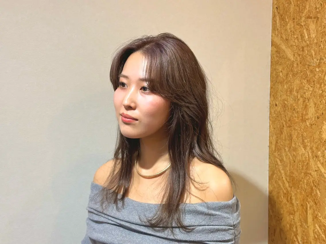 ロング カラー ✂︎cadre✂︎ 🪶かまだれいし🪶のヘアスタイル