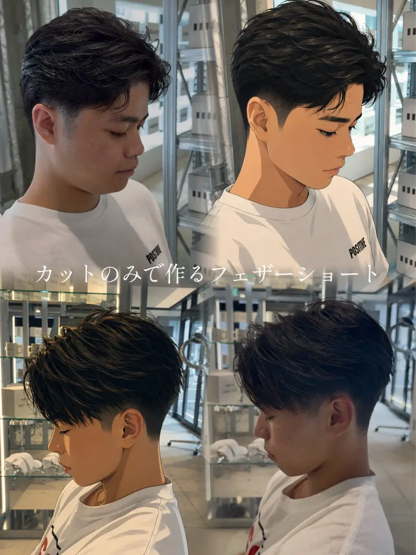 メンズ カット 似合わせカット 飛義のヘアスタイル