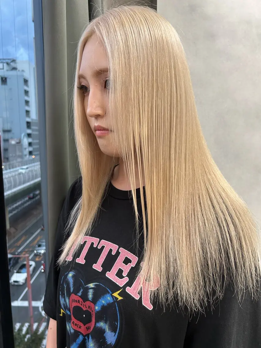 ✨ハイブリーチリタッチ✨抜きっぱなしでブリーチのみ希望の方の写真