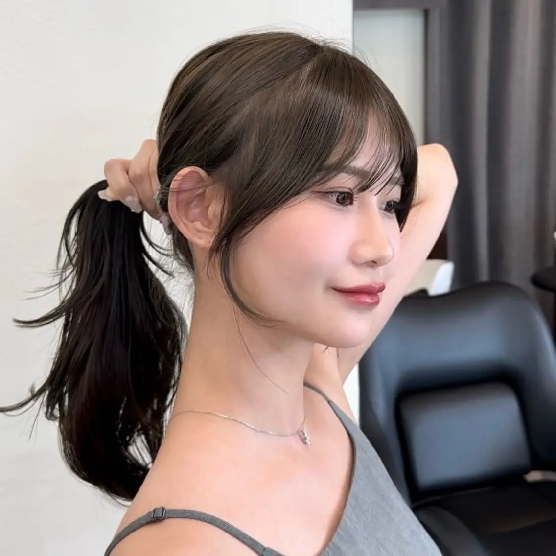 セミロング カラー ヘアアレンジ ⭐️銀座/ショート/ 艶カラー/りょうがのヘアスタイル
