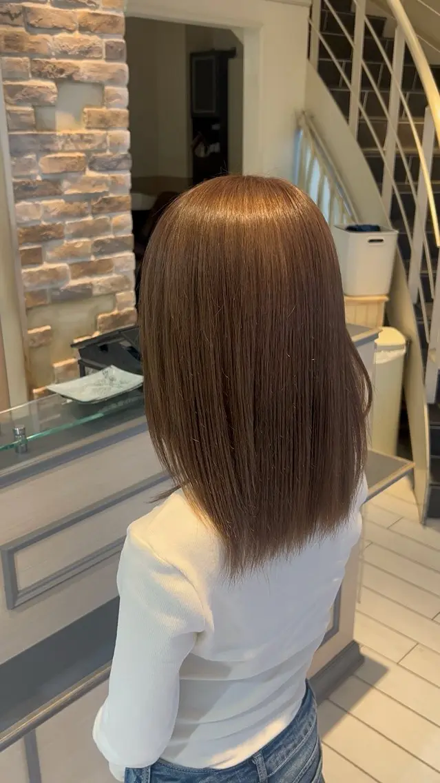 カラー ベージュカラー ヘアカラー トリートメント みか ✩⡱のヘアスタイル