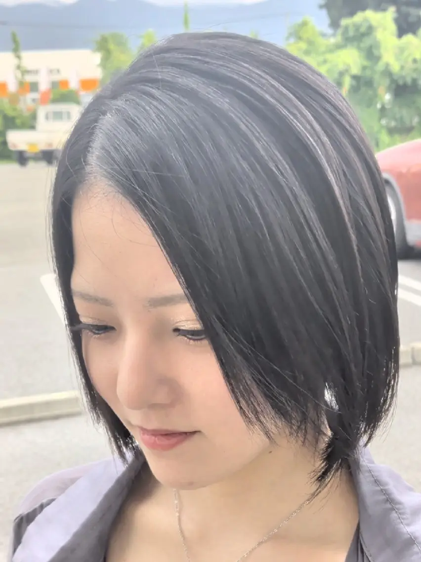 ショート カット 縮毛矯正 古屋 美春のヘアスタイル