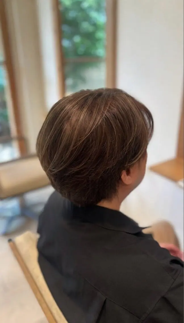 ショート カラー メンズ メンズハイライト ハイライトカラー ハイライト ヘアカラー reo /DONNA高槻店のヘアスタイル