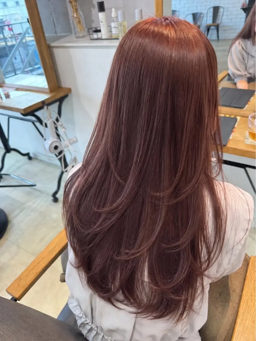 ロング カラー ヘアアレンジ カット ヘアカラー レイヤーカット/ 透明感カラー/Yuiのヘアスタイル