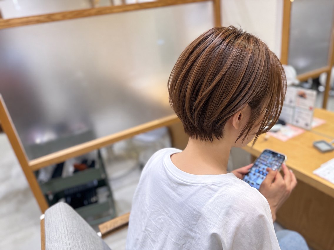 ショート spinhair荻野 莉帆のヘアスタイル