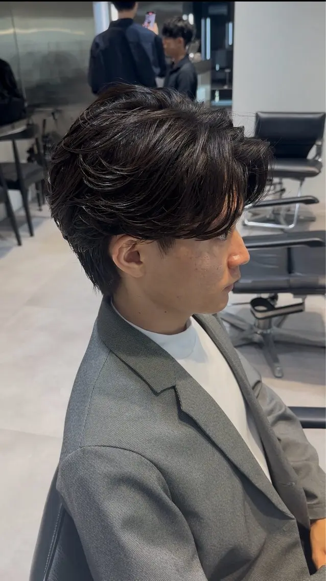 ショート パーマ ニュアンスパーマ 似合わせパーマ🔥 河浪  大智のヘアスタイル