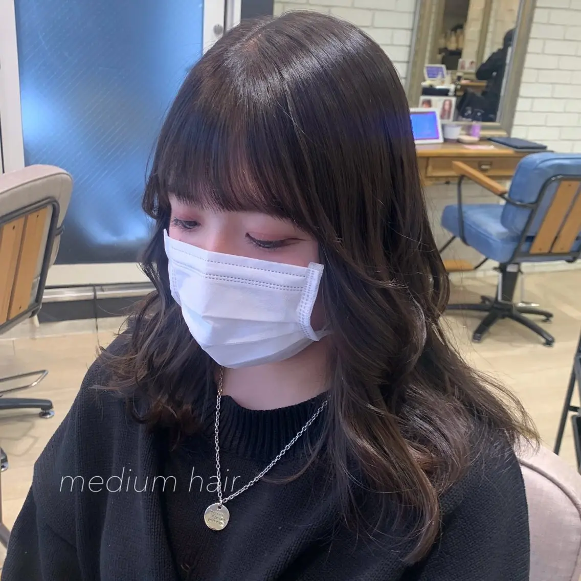 ミディアム カラー ブラウンカラー 透明感カラー 似合わせカット得意 💛RENA💛のヘアスタイル