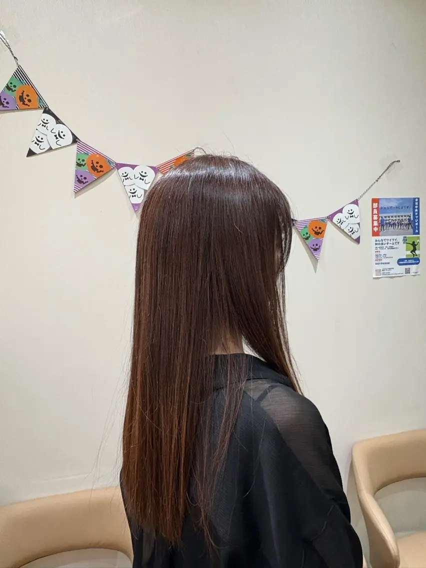 ロング ヘアカラー 阪間 遼平のヘアスタイル