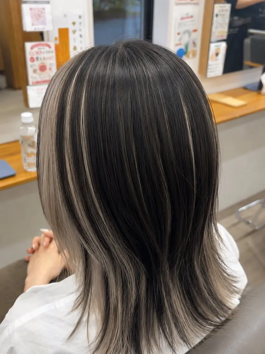 セミロング ヘアカラー 酒井 直桜矢のヘアスタイル