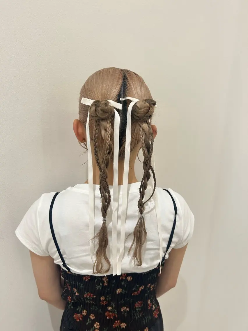 ロング ヘアアレンジ 柴崎 りるのヘアスタイル