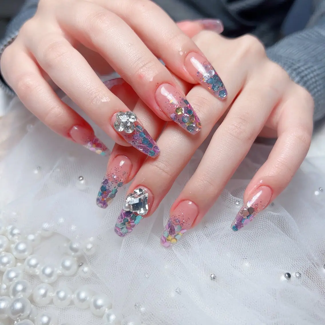 ネイル M 🌷Nail 長さだし専門店のネイルデザイン