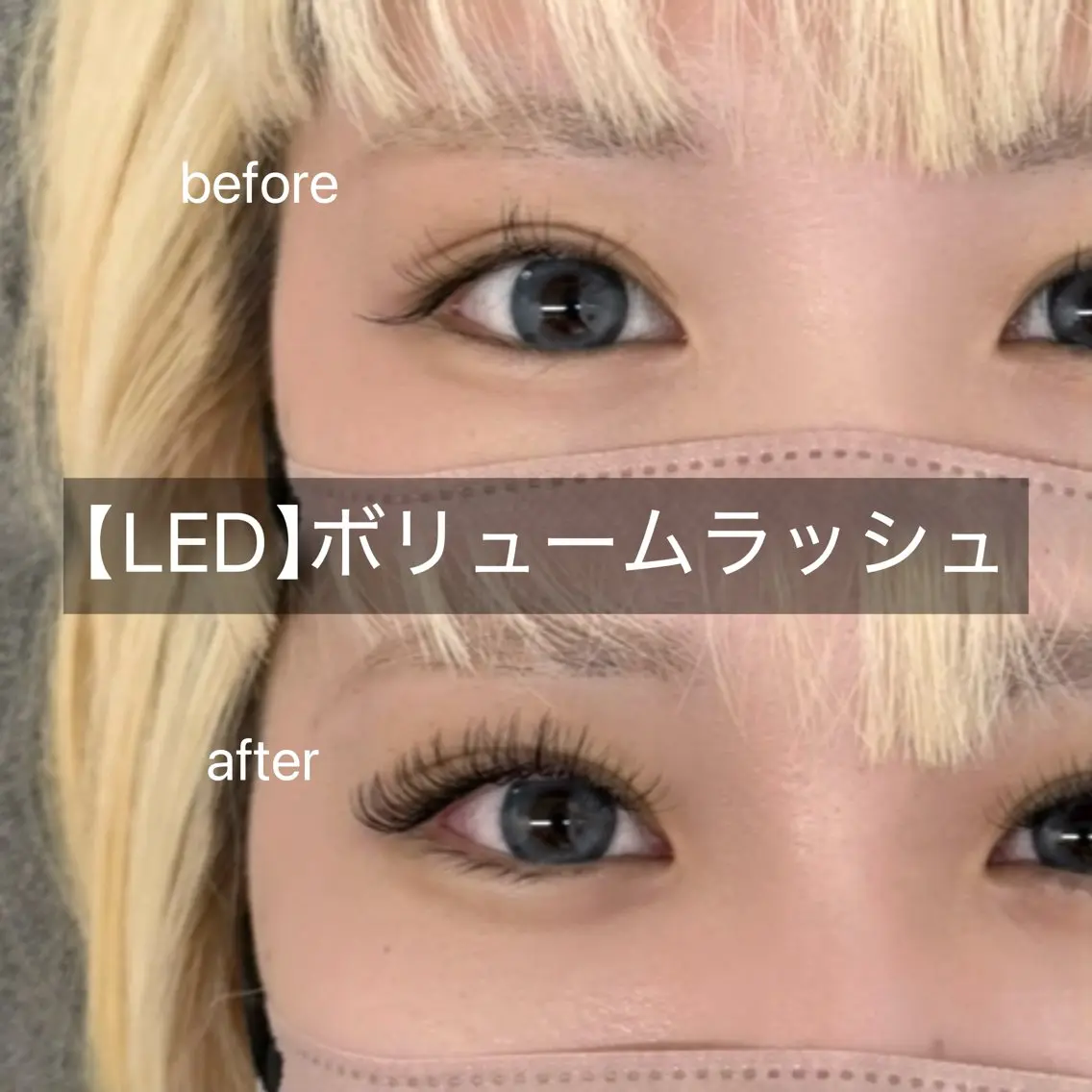 【6/8 12:00〜 | 1名様限定⭐️】LED / ボリュームラッシュ/ 100束 / 90分の写真