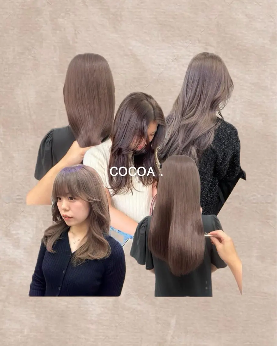 ロング 顔周りカット ヘアカラー 🤎𝐌𝐚𝐨⌇ お悩み解決美容師🤎のヘアスタイル