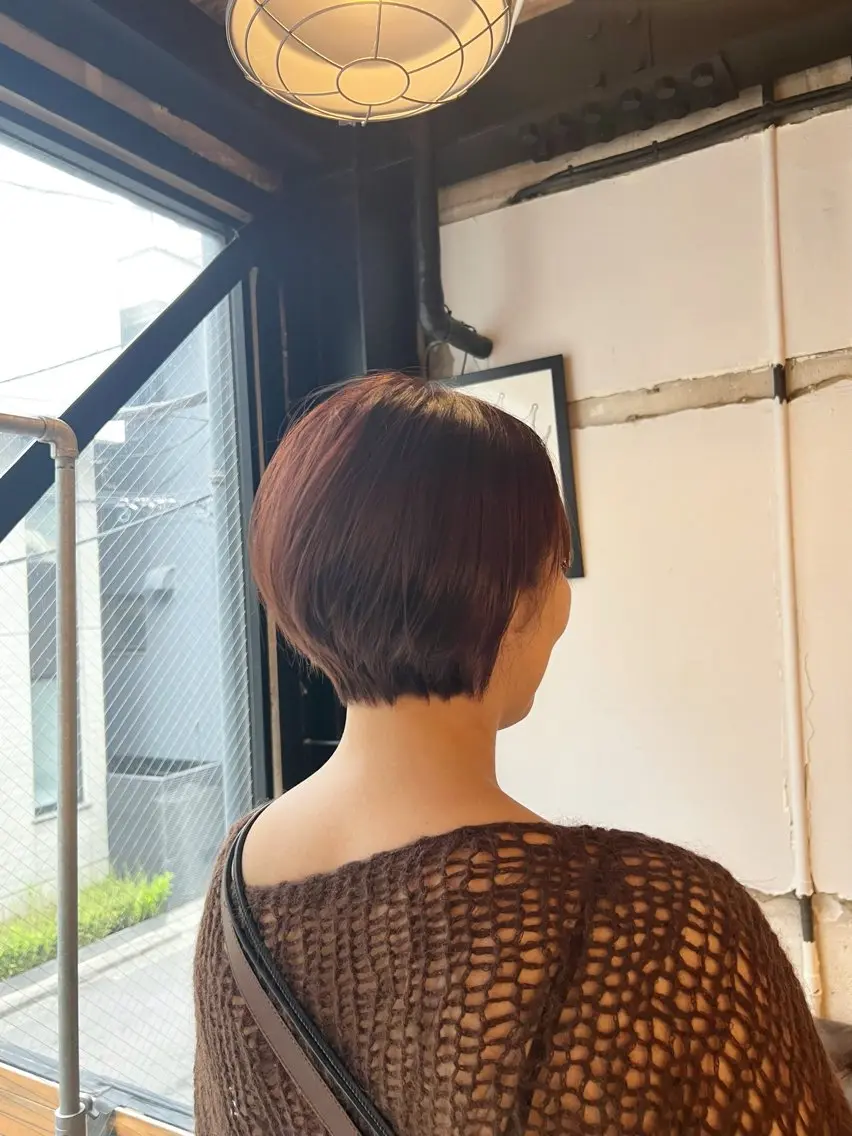 ショート カラー ショートボブ ブラウンカラー ショコラブラウン ボブ ショートヘア 【完全マンツー 恵比寿】佐藤 翔のヘアスタイル