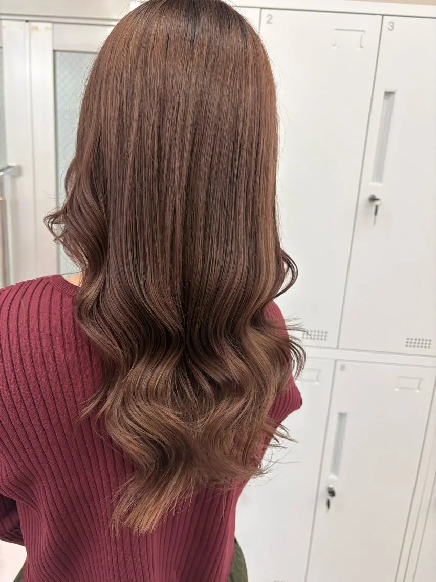 ロング ブリーチカラー/メン ズカットmaiのヘアスタイル