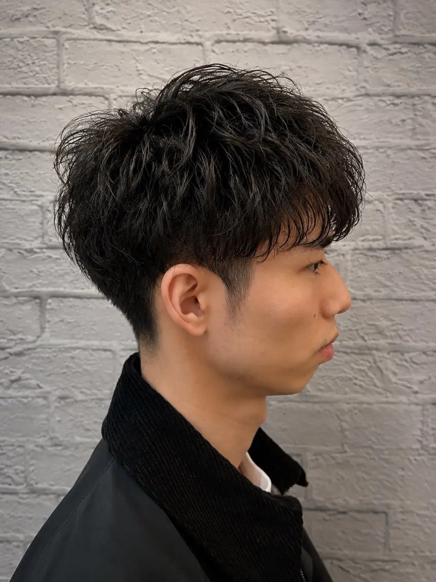 ショート メンズ フェードカット メンズパーマ スキンフェード 【メンズパーマ/フェ ード特化】小野田悠希のヘアスタイル