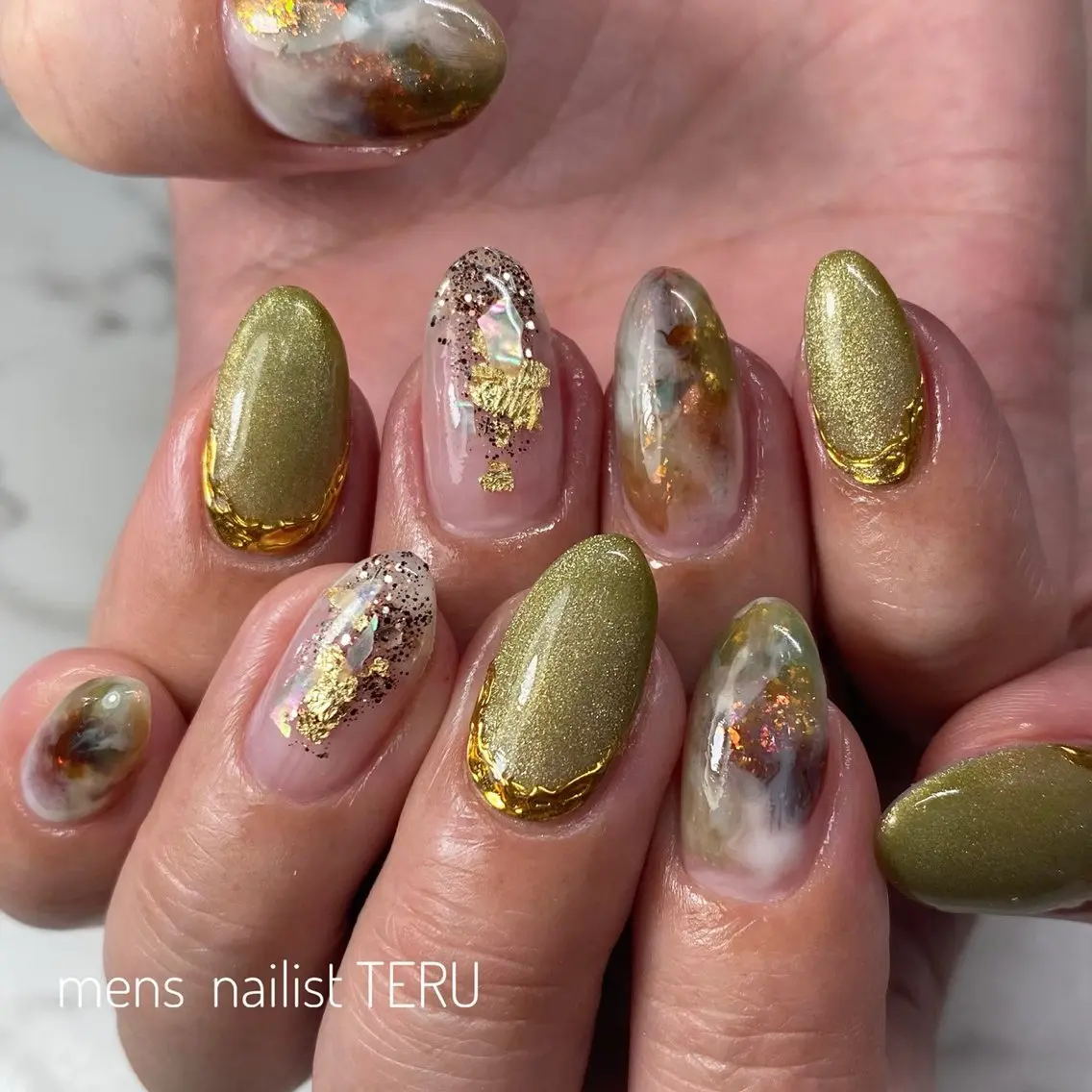 ネイル メンズネイル ニュアンスネイル ハンドネイル nailsalon ETERNALのネイルデザイン
