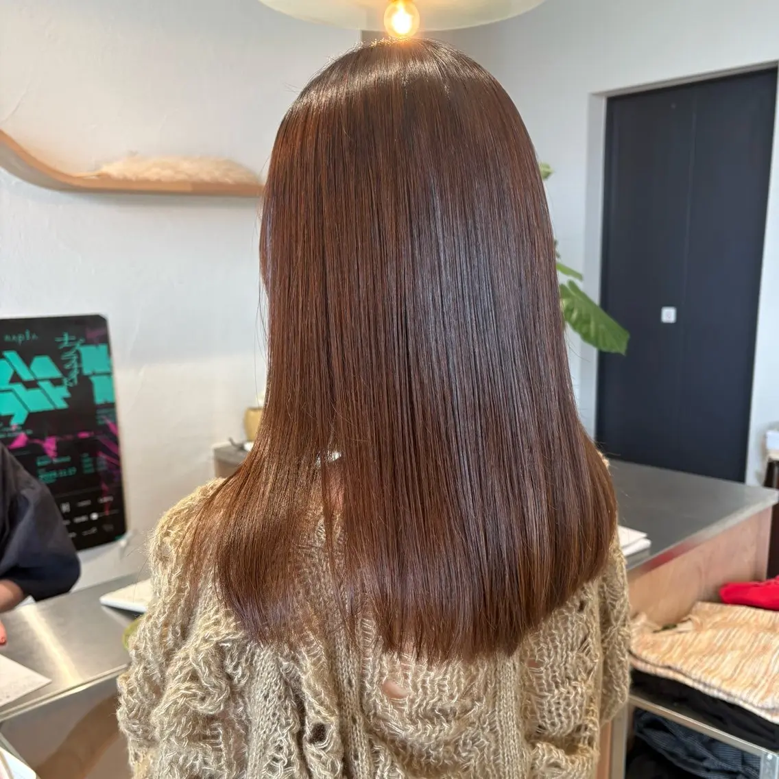 ロング 縮毛矯正 シマダ ユウナのヘアスタイル