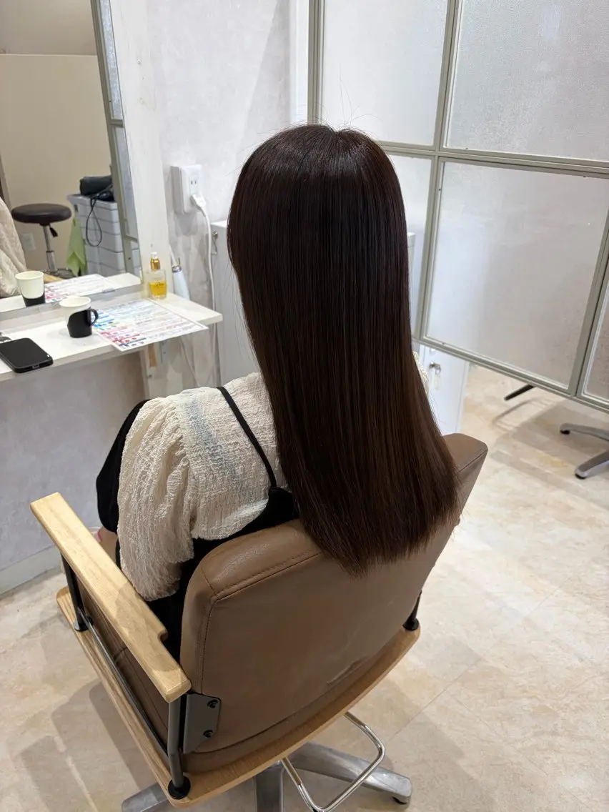 ロング カラー カット ヘアカラー トリートメント Rico🤎まこと 🤎ボブ/艶カラー♪のヘアスタイル