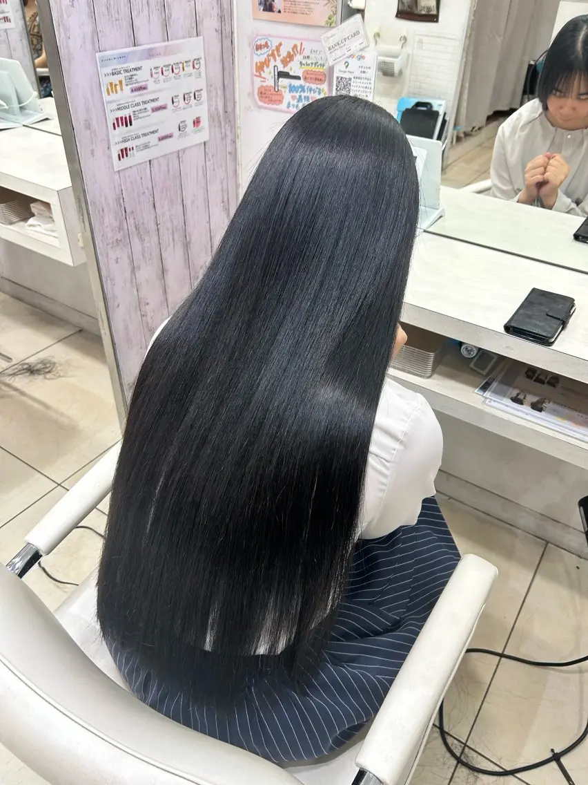 ロング カット ヘアカラー トリートメント 【髪質改善カラー】 瀧田嵐士🇰🇷のヘアスタイル