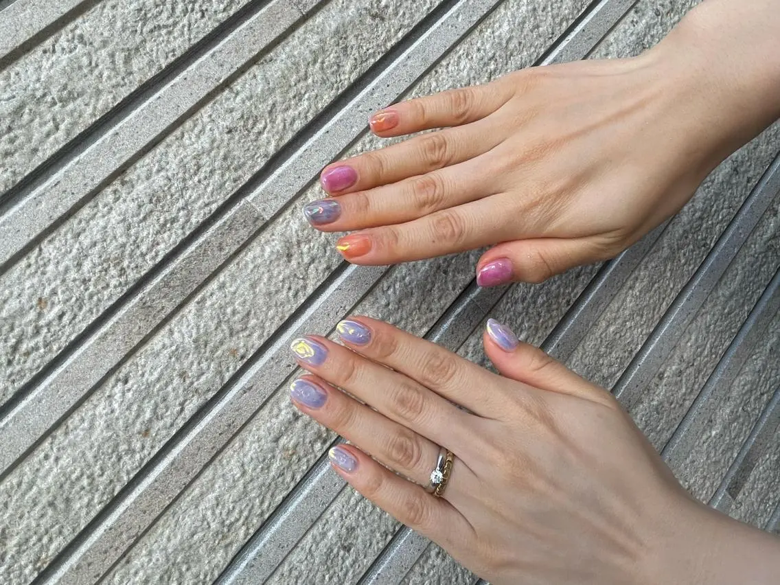 ネイル 氷ネイル・うるうるネイル MH_ Nailのネイルデザイン