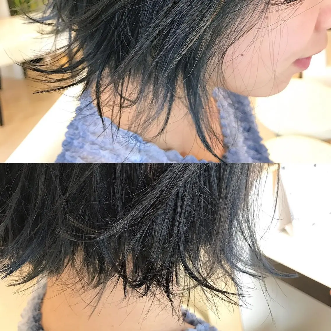 ショート カラー ブルーカラー 武田 清久のヘアスタイル