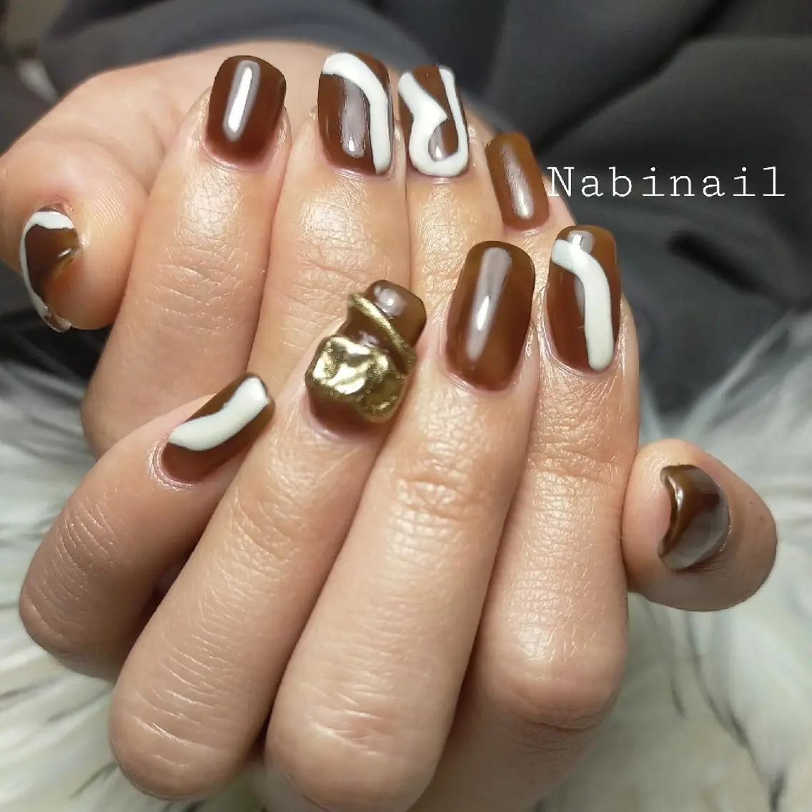 ネイル 持ち込み 西日暮里 Nabinailのネイルデザイン