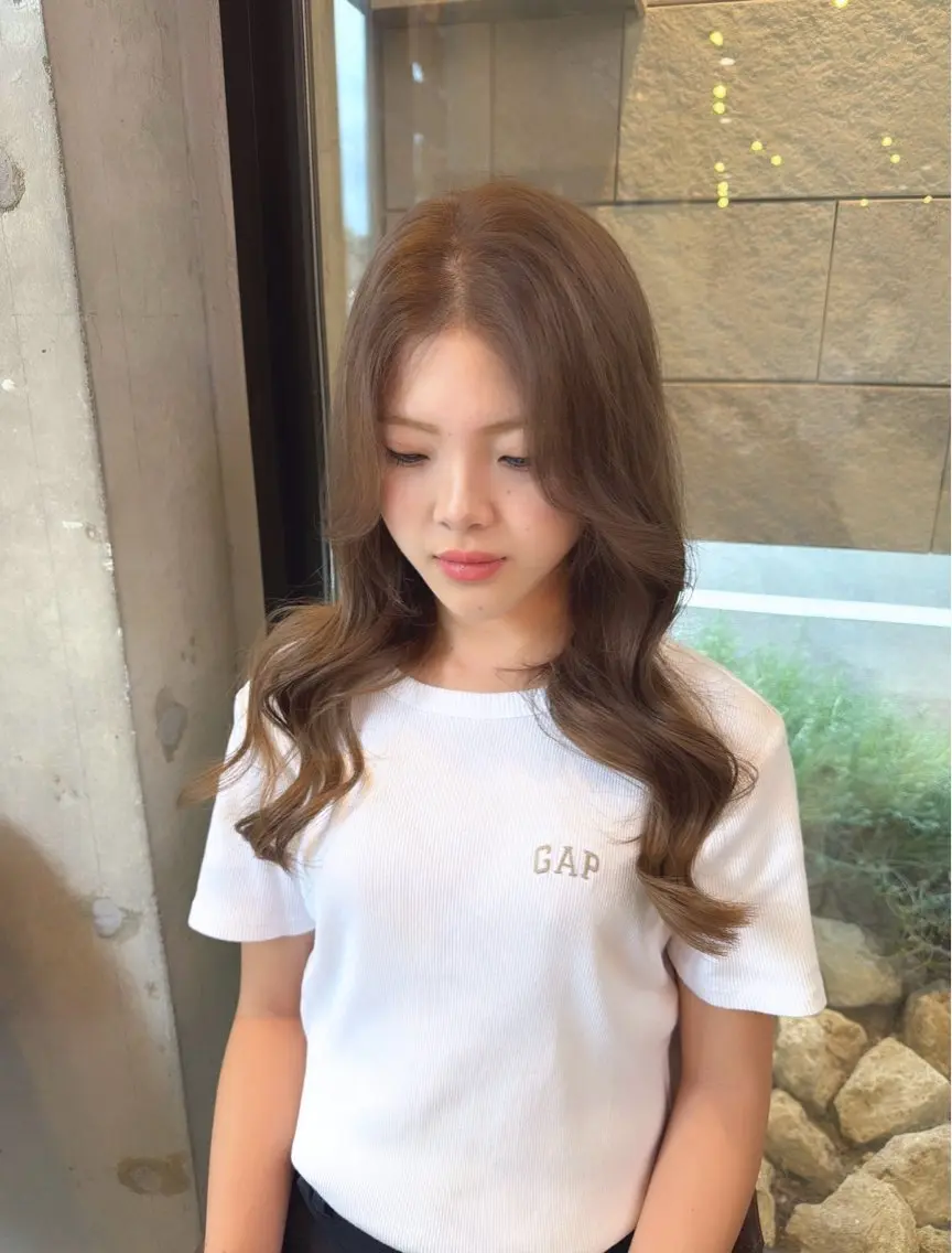 ロング カラー ベージュカラー カット ヘアカラー haruka ♡レイヤー/透明感のヘアスタイル