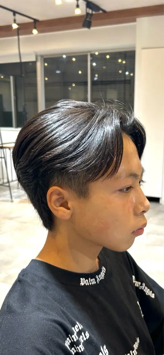 パーマ メンズ 縮毛矯正 カット 縮毛矯正 ルキヤ/ elima横浜西口のヘアスタイル