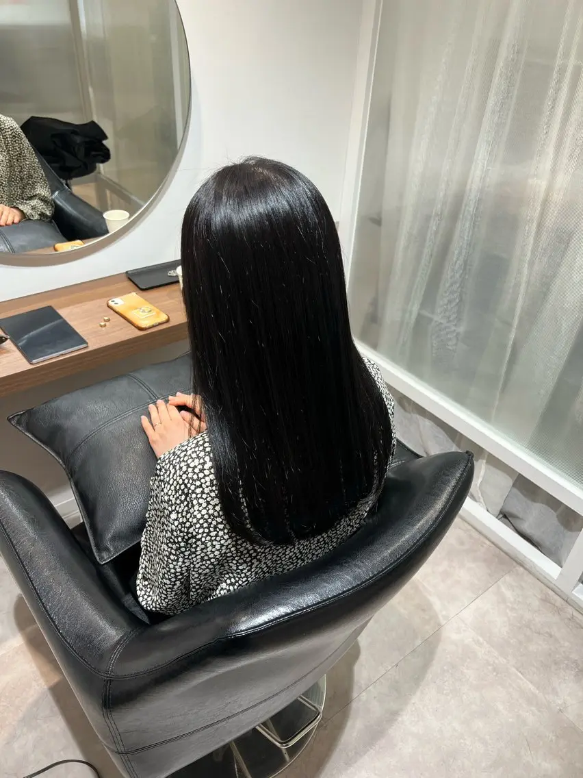 セミロング 縮毛矯正 カット 縮毛矯正 Eleanor 池袋 ミカのヘアスタイル