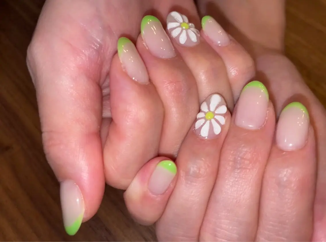 ネイル フレンチネイル パステルネイル ぷっくりネイル ハンドネイル Nail Salon Pure のぞみのネイルデザイン