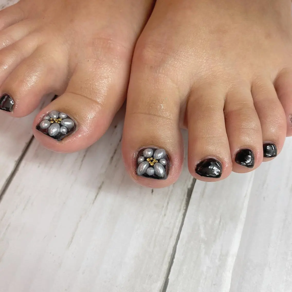 オフなし❤️フットネイルワンカラー4400円❤️の写真