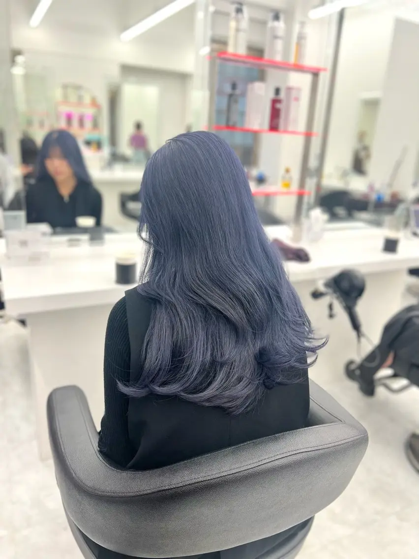 ロング カラー ヘアアレンジ 透明感×韓流ハイ トーン🫧RYUTAのヘアスタイル