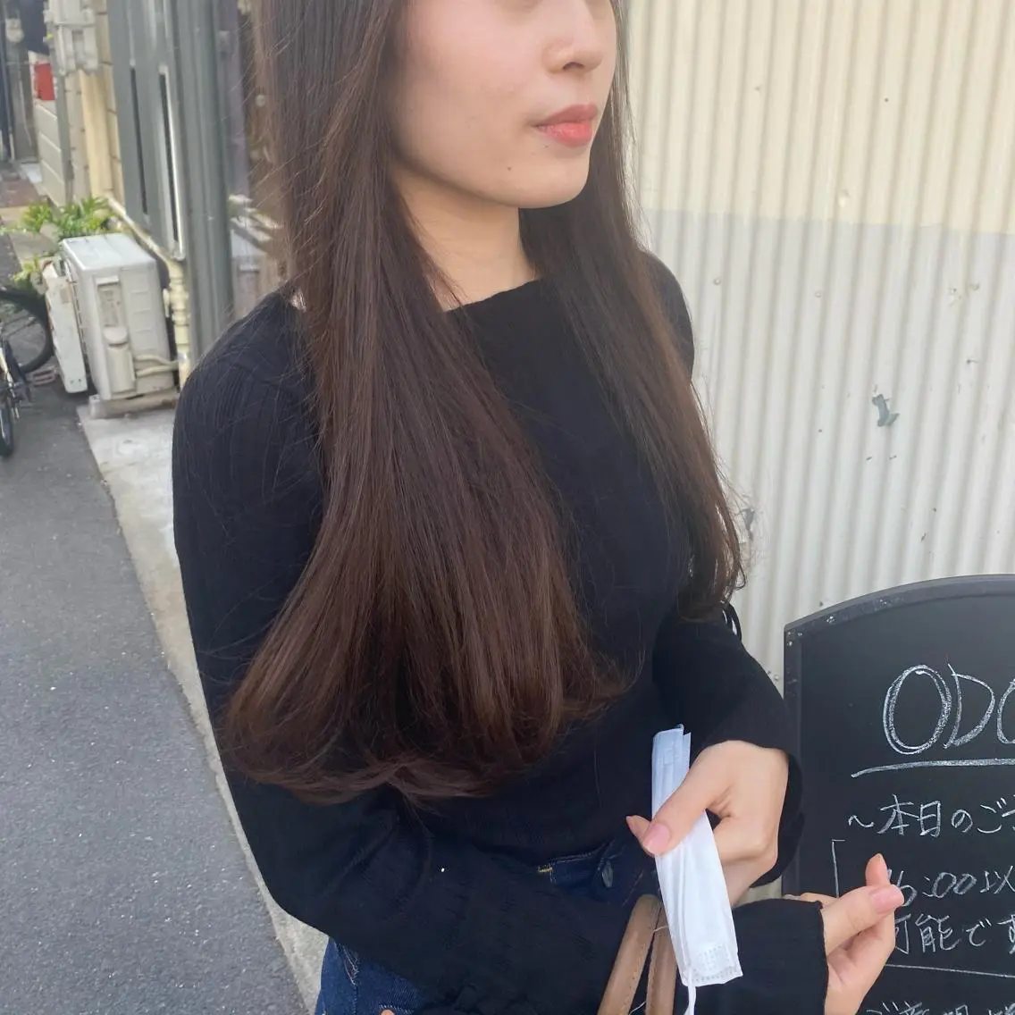 カラー ブラウンカラー くぎた とわのヘアスタイル