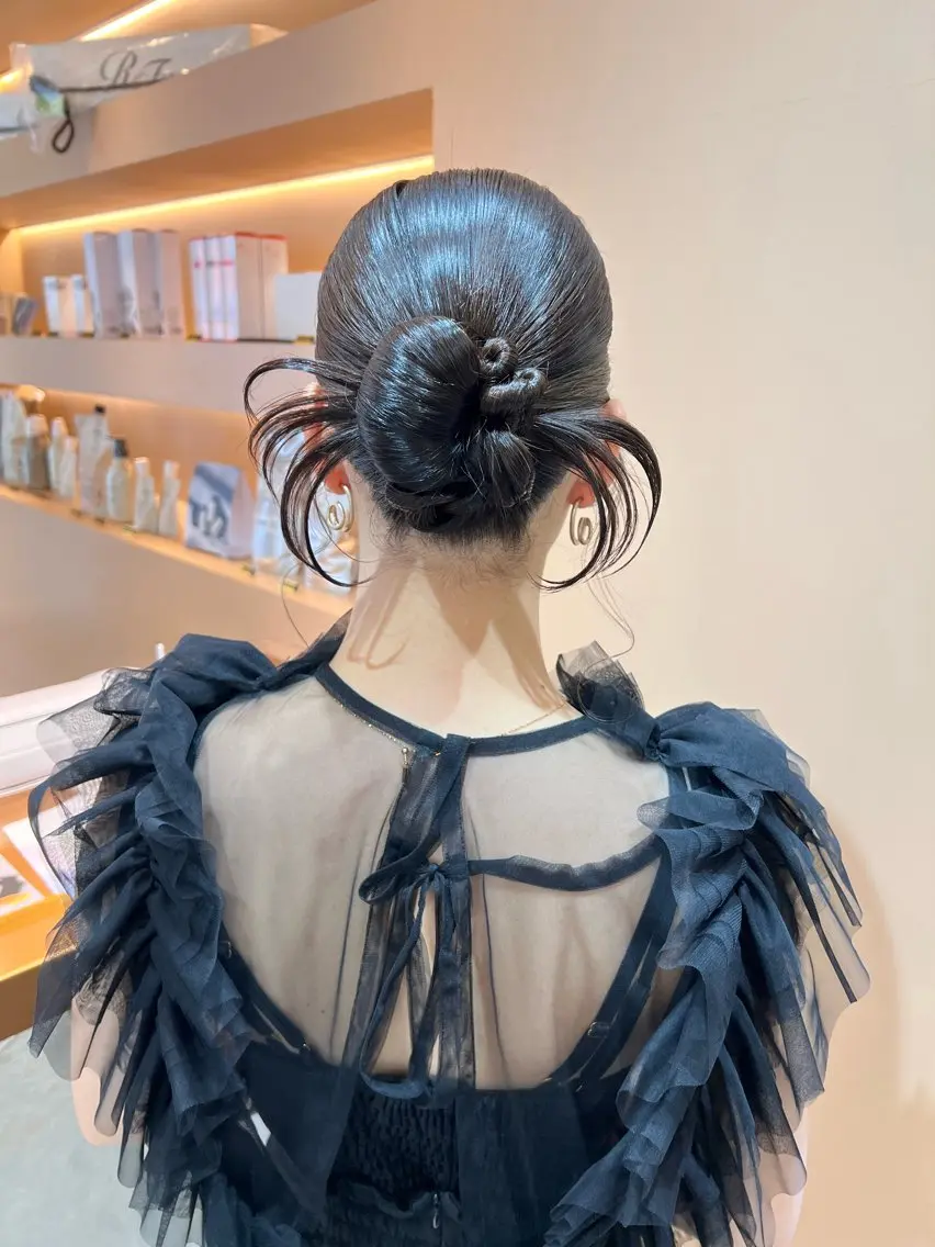 セミロング ヘアアレンジ ヘアセット ✨カチモリ✨レイヤー 韓国ヘア🇰🇷ゆいのヘアスタイル