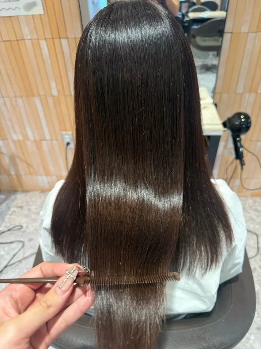 【ご新規様限定✨️】カット＋髪質改善カラー＋髪質改善トリートメント🕊️の写真