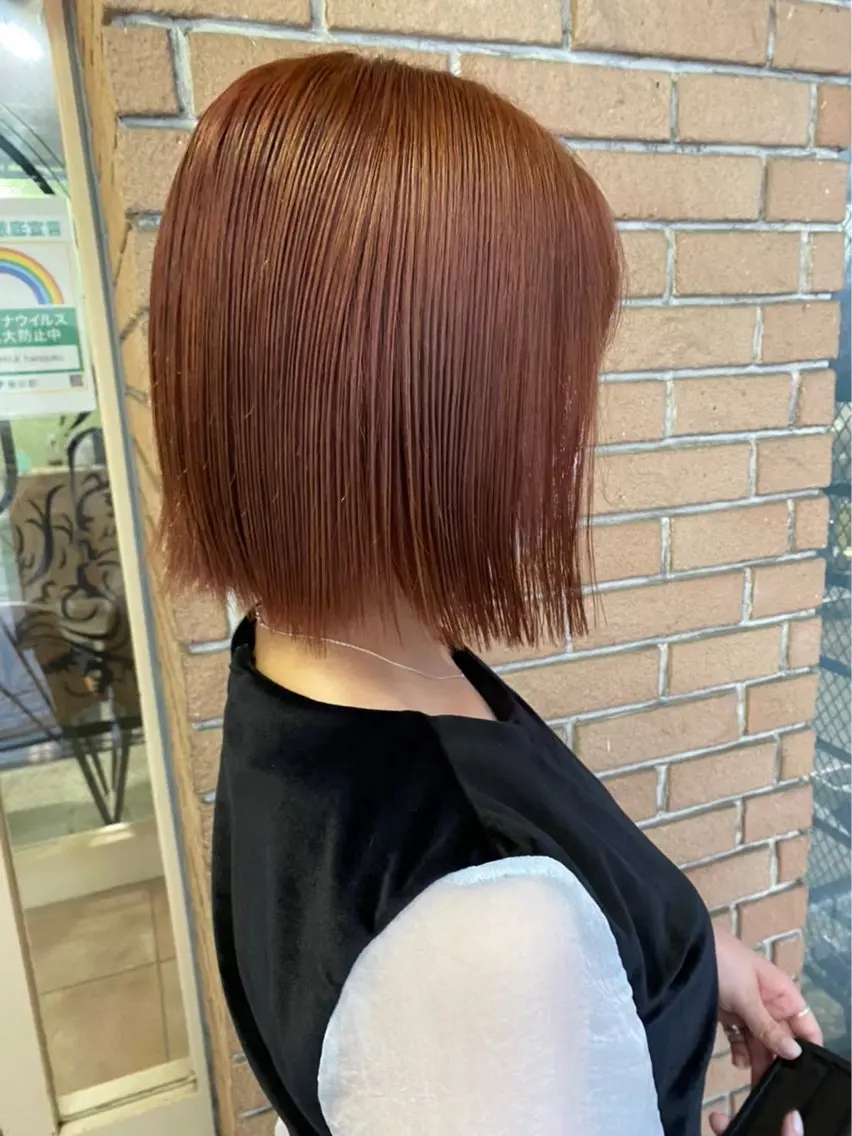 ショート 🔥コテ巻き風 ボブパーマ🔥のヘアスタイル
