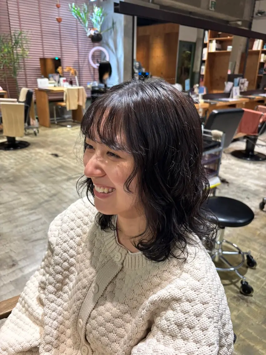 パーマ 🐈アヤノ/レイヤー /ハッシュカット🐈のヘアスタイル
