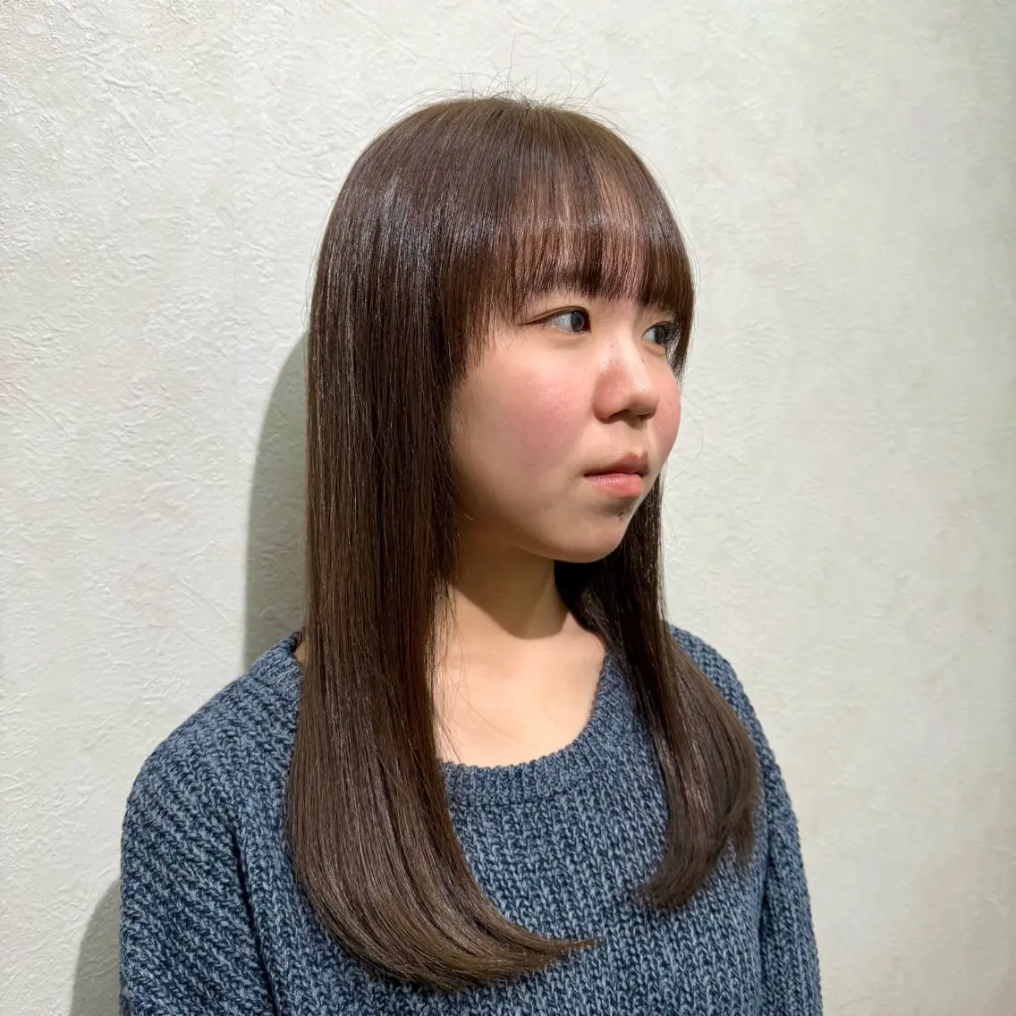 セミロング カラー ブリーチ カット ヘアカラー トリートメント 有田裕真 【ブリーチカラー】のヘアスタイル