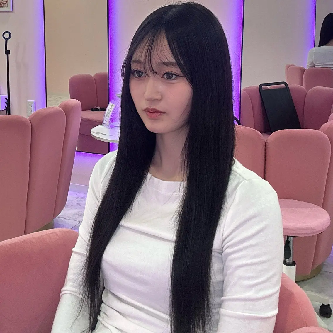 💘✧*｡Pearl extension 40枚✧*｡💘最高品質レミー毛シールエクステ☆へそ下ロングの写真