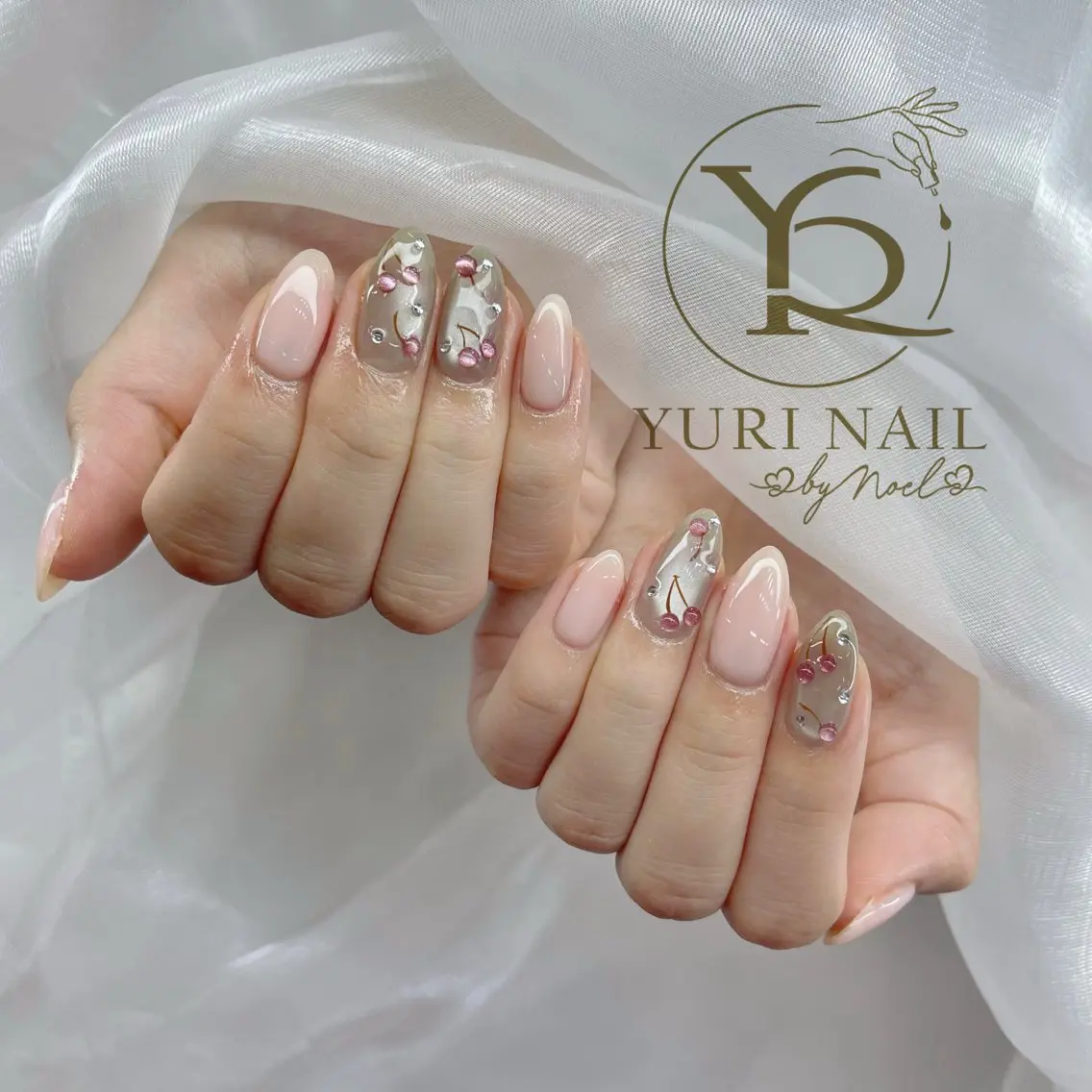 ネイル チークネイル フットネイル フレンチネイル グラデーション キラキラネイル ハンドネイル フットネイル ハンドケア YURI Nail Funabashiのネイルデザイン